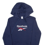 REEBOK Womens Blue Hoodie XS