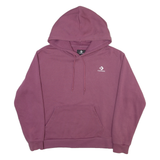 CONVERSE Womens Purple Hoodie L