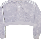 ADIDAS ORIGINALS Womens Grey Hoodie UK 4