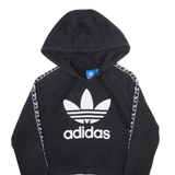 ADIDAS ORIGINALS Womens Black Hoodie UK 8