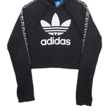 ADIDAS ORIGINALS Womens Black Hoodie UK 8