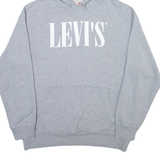 LEVI'S Mens Grey Hoodie Full Zip M