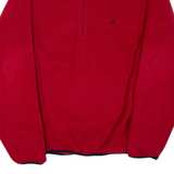 NAUTICA Mens Fleece Red 1/4 Zip 2XL