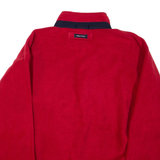NAUTICA Mens Fleece Red 1/4 Zip 2XL