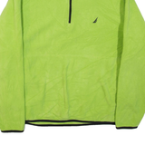 NAUTICA Mens Fleece Green 1/4 Zip S