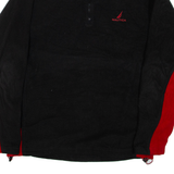 NAUTICA Mens Fleece Black 1/4 Zip L
