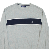 NAUTICA Mens Jumper Grey Tight Knit M