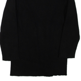 LAUREN RALPH LAUREN Womens Jumper Black Tight Knit 3/4 Sleeve S
