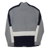 TOMMY HILFIGER Mens Patterned Jumper Grey High Neck Tight Knit L