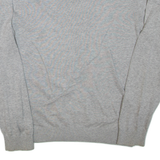 TOMMY HILFIGER Mens Jumper Grey 1/4 Zip Tight Knit M