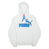 PUMA Mens White Hoodie M