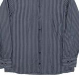 PIERRE CARDIN Mens Shirt Grey Striped Long Sleeve S
