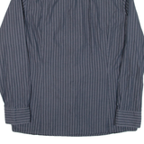 PIERRE CARDIN Mens Shirt Grey Striped Long Sleeve S