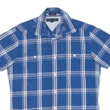 TOMMY HILFIGER Custom Fit Mens Shirt Blue Check S