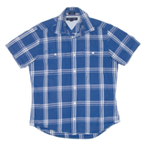 TOMMY HILFIGER Custom Fit Mens Shirt Blue Check S