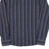 HUGO BOSS Slim Fit Mens Shirt Blue Check Long Sleeve M
