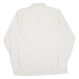 ELCH Mens Shirt Beige Striped Long Sleeve L