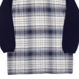ARIZONA Womens Shirt Blue Check Long Sleeve UK 10