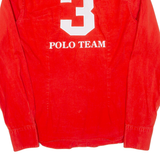 SCAPA SPORTS Polo Team Womens Plain Shirt Orange Long Sleeve S