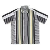 BOWLING Mens Shirt Green Striped M