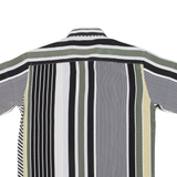 BOWLING Mens Shirt Green Striped M