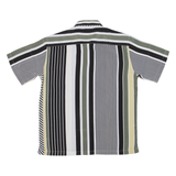 BOWLING Mens Shirt Green Striped M