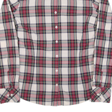 TOMMY HILFIGER Womens Shirt Red Check Long Sleeve UK 10