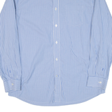 GAP Mens Shirt Blue Striped Long Sleeve L