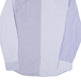 GUESS Mens Shirt Blue Striped Long Sleeve S