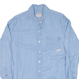 GUESS Womens Denim Shirt Blue Long Sleeve S