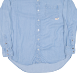 GUESS Womens Denim Shirt Blue Long Sleeve S