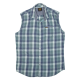 PME LEGEND Mens Shirt Green Check Sleeveless L