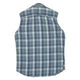 PME LEGEND Mens Shirt Green Check Sleeveless L