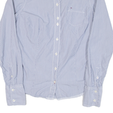 HILFIGER DENIM Womens Shirt Blue Striped Long Sleeve S