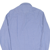 TOMMY HILFIGER Tailored Fit Mens Shirt Blue Check Long Sleeve M
