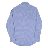 TOMMY HILFIGER Tailored Fit Mens Shirt Blue Check Long Sleeve M