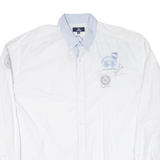 LA MARTINA Mens Plain Shirt White Long Sleeve 4XL