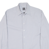 CALVIN KLEIN Mens Plain Shirt Grey Long Sleeve L