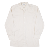 Mens Shirt Beige Striped Long Sleeve M