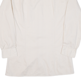 Mens Shirt Beige Striped Long Sleeve M