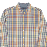 BANANA REPUBLIC Mens Shirt Yellow Check Long Sleeve L