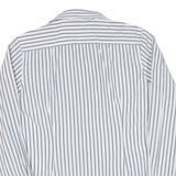LA MARTINA Mens Shirt Grey Striped Long Sleeve M