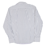 LA MARTINA Mens Shirt Grey Striped Long Sleeve M