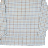 Womens Flannel Shirt Blue Check Long Sleeve M
