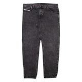 DISNEY Mens Jeans Grey Relaxed Tapered Stone Wash W38 L30