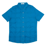 WANG PAI CHE Mens Shirt Blue Check M