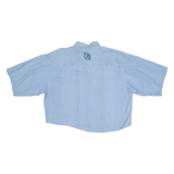 HARD ROCK CAFE Crop Womens Denim Shirt Blue XL