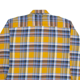 EXPLORER Mens Shirt Orange Check Long Sleeve 2XL