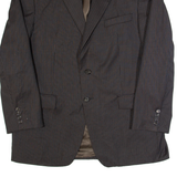 LAUREN RALPH LAUREN Mens Blazer Jacket Brown Wool Striped L