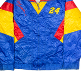 NUTMEG Jeff Gordon #24 NASCAR Mens Shell Jacket Blue Nylon 90s USA XL